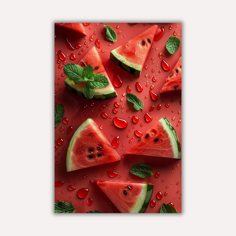 Mint Melon | Metal Wall Art Poster India