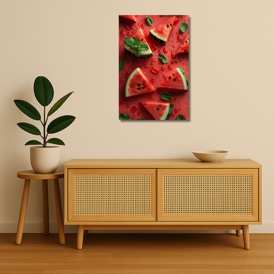 Mint Melon | Metal Wall Art Poster India