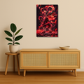Demon Slayer Metal Poster - Flame Surge | Anime Wall Art India