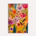 Floral Metal Poster - Bloomfield | Aesthetic Wall Art India