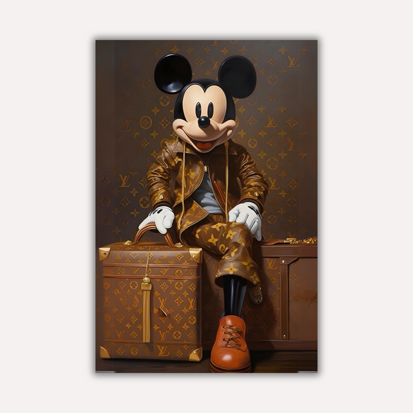 Luxury Brand Metal Poster - LVMOUSE | Fashion Wall Art India