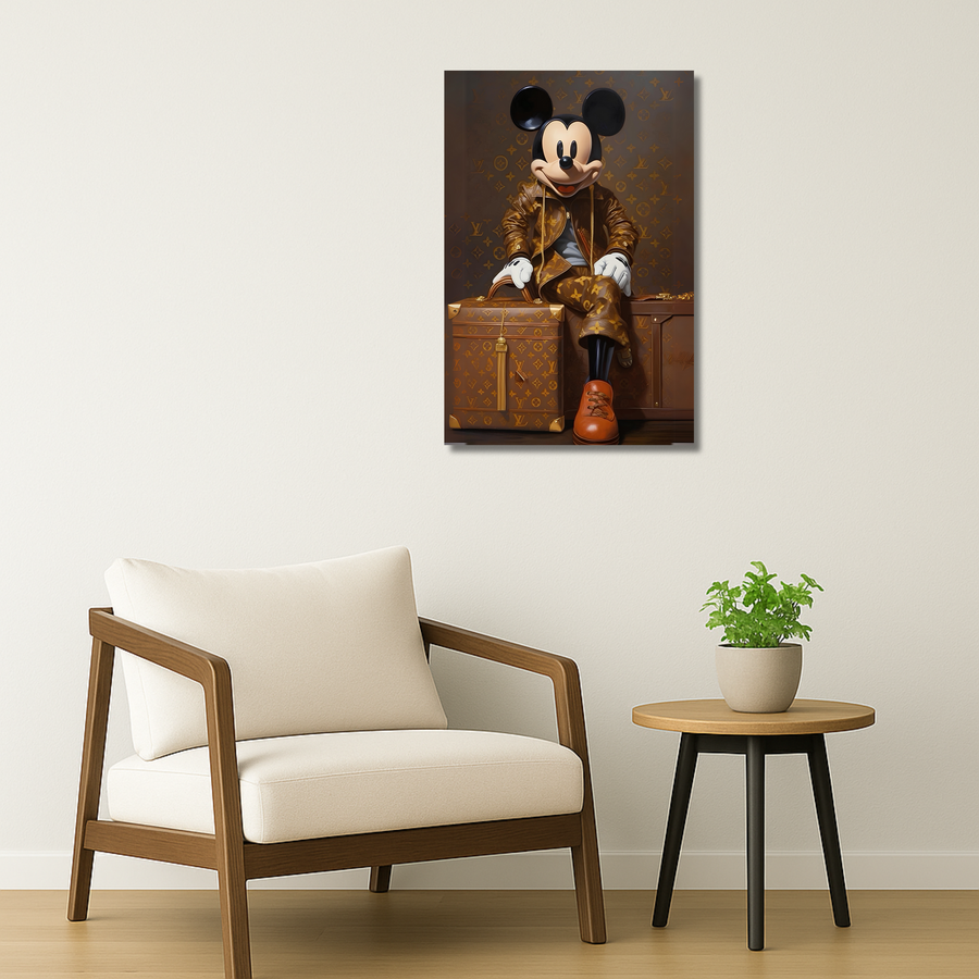 Luxury Brand Metal Poster - LVMOUSE | Fashion Wall Art India