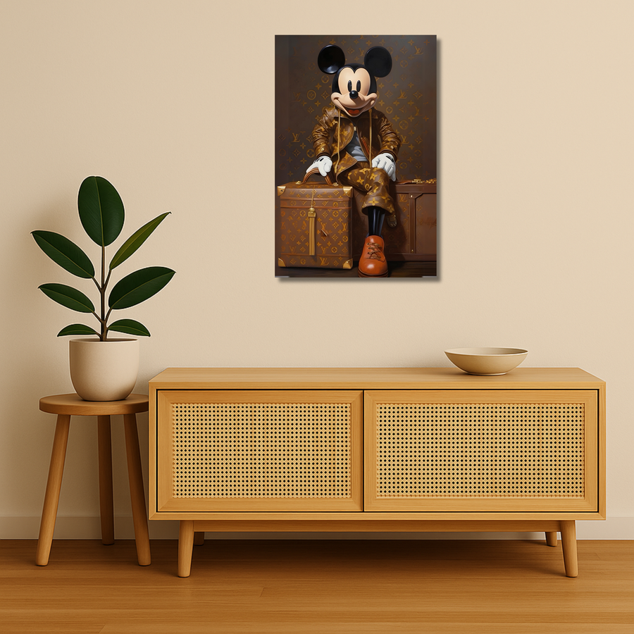 Luxury Brand Metal Poster - LVMOUSE | Fashion Wall Art India