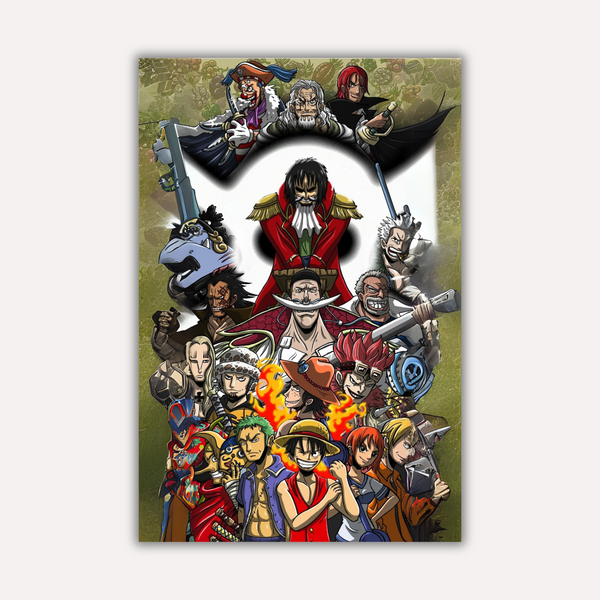 One Piece Metal Poster - Lineage Fire | Anime Wall Art India