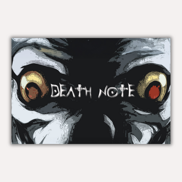 Death Note Metal Poster - DeathStare | Anime Wall Art India