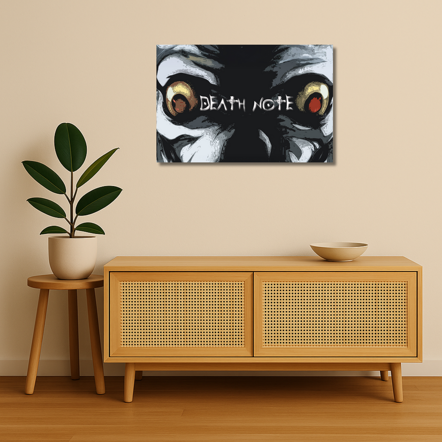 Death Note Metal Poster - DeathStare | Anime Wall Art India