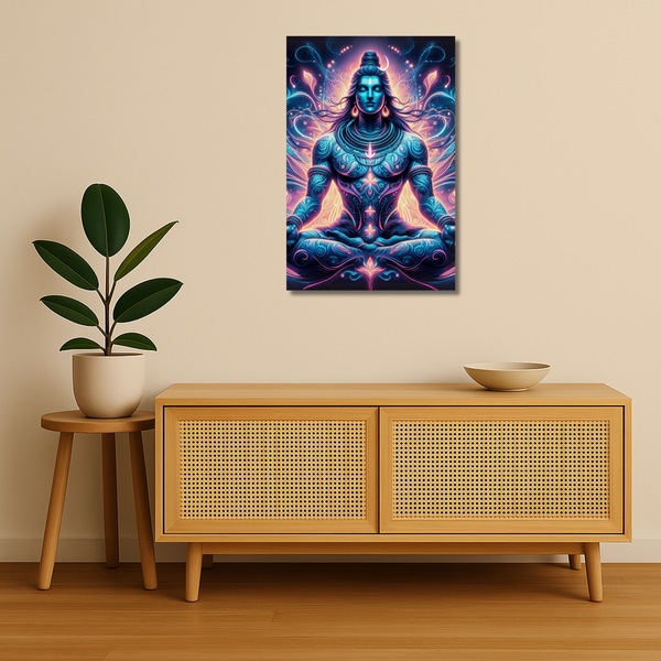 Indian Gods - Meditating Shiva – Lightning Energy