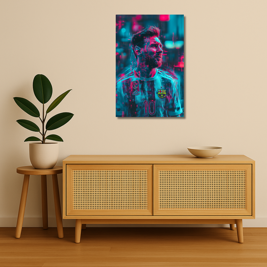 Neon GOAT | Metal Wall Art Poster India
