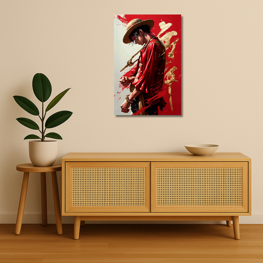 One Piece Metal Poster - Red Emperor | Anime Wall Art India