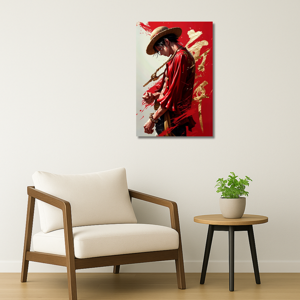 One Piece Metal Poster - Red Emperor | Anime Wall Art India
