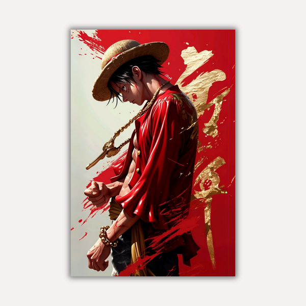 One Piece Metal Poster - Red Emperor | Anime Wall Art India