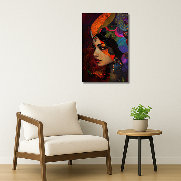 Indian Aesthetic Metal Poster - Netra | Desi Wall Art India