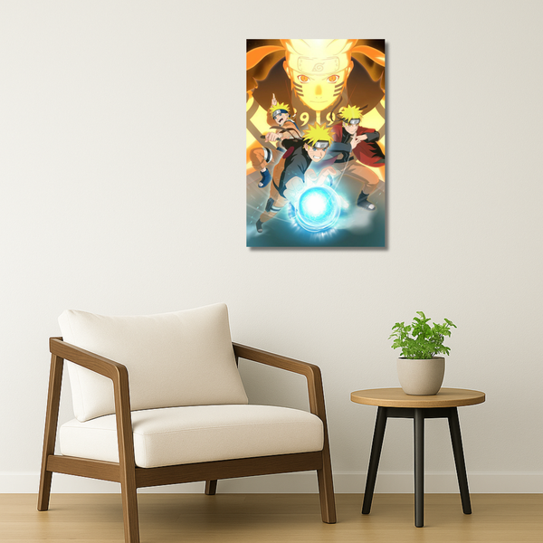 Naruto Metal Poster - Will of Three Anime Wall Art - Naruto Metal Poster | Anime Wall Art India