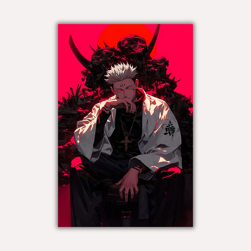 Jujutsu Kaisen Metal Poster - Cursed King | Anime Wall Art India