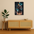 Dragon Ball Super Metal Poster - Blue God Goku | Anime Wall Art India