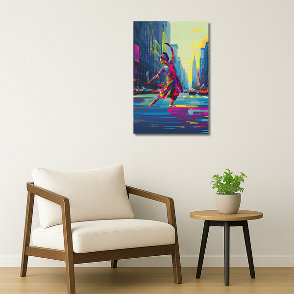 Indian Aesthetic Metal Poster - Nritya | Desi Wall Art India