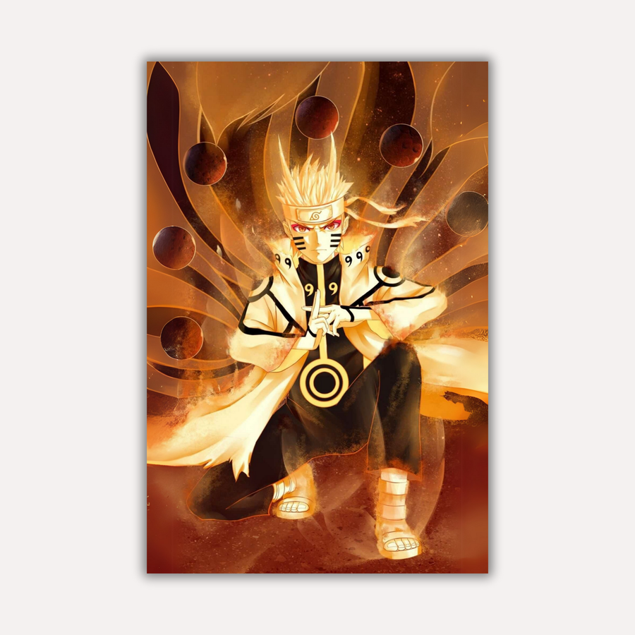 Naruto Metal Poster - Six Path Metal Print | Anime Wall Art India