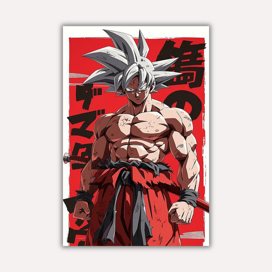 Dragon Ball Super Metal Poster - Ultra Instinct Goku | Anime Wall Art India
