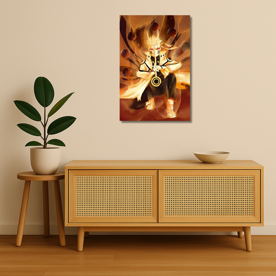 Naruto Metal Poster - Six Path Metal Print | Anime Wall Art India