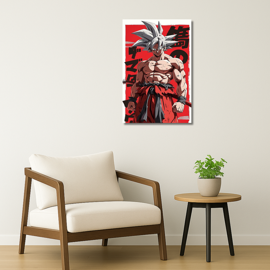 Dragon Ball Super Metal Poster - Ultra Instinct Goku | Anime Wall Art India