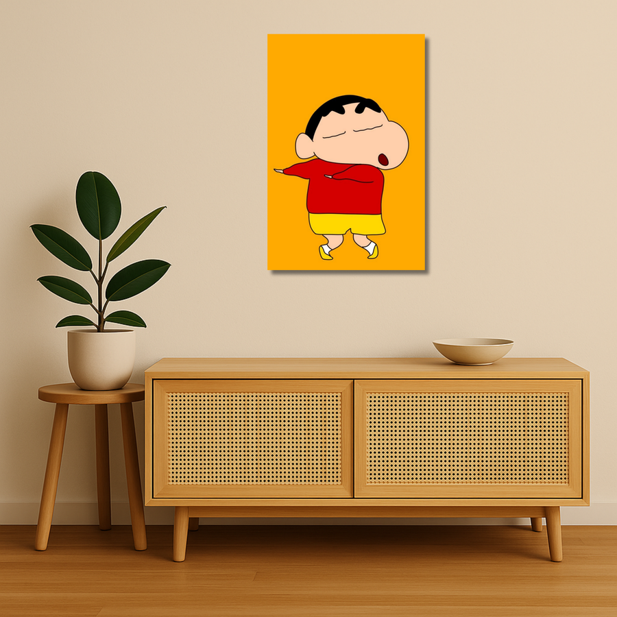 Shinchan Metal Poster - Shindab | Cartoon Wall Art India