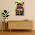 Indian Aesthetic Metal Poster - Devbot | Desi Wall Art India