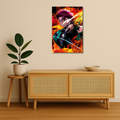 Demon Slayer Metal Poster - Flameform | Anime Wall Art India