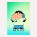 Shinchan Metal Poster - Chillchan | Cartoon Wall Art India