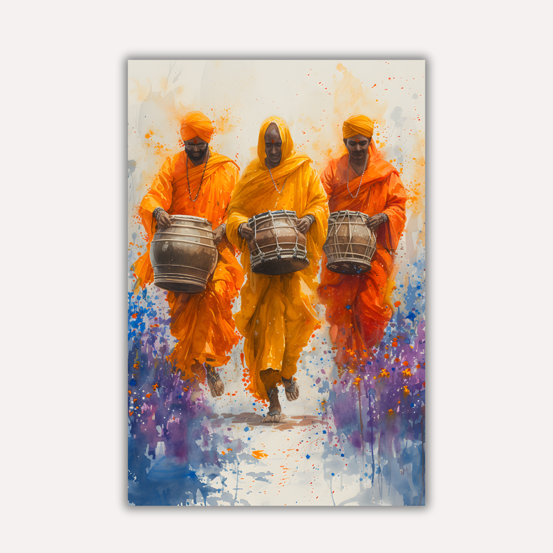 Indian Aesthetic Metal Poster - Tritaal | Desi Wall Art India