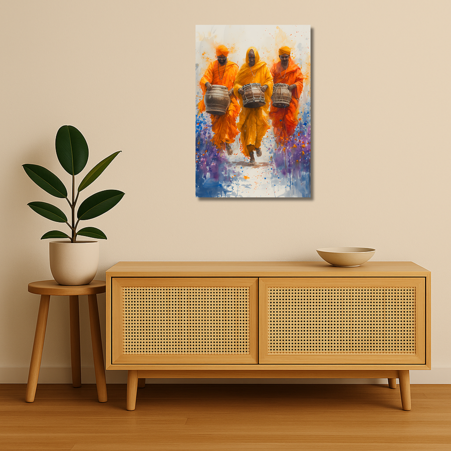 Indian Aesthetic Metal Poster - Tritaal | Desi Wall Art India