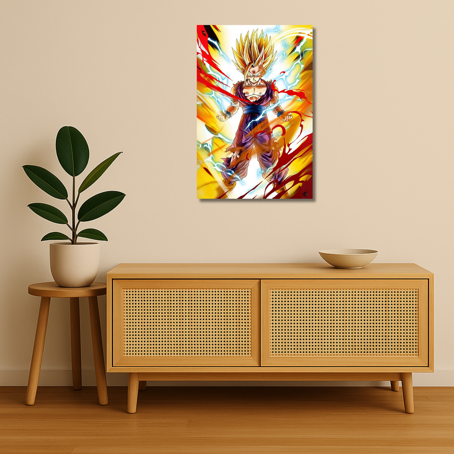 Naruto Metal Poster - Gohanrage Metal Wall Art | Anime Wall Art India
