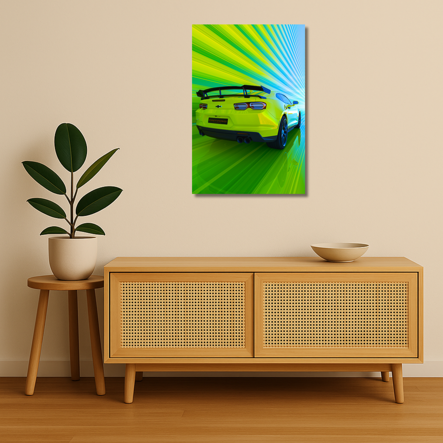 Cars Metal Poster - Greenline | Car Wall Art India