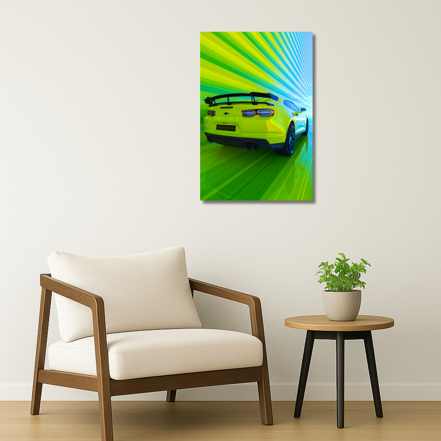 Cars Metal Poster - Greenline | Car Wall Art India