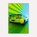 Cars Metal Poster - Greenline | Car Wall Art India
