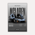 Cars Metal Poster - Track Monarch | Car Wall Art India