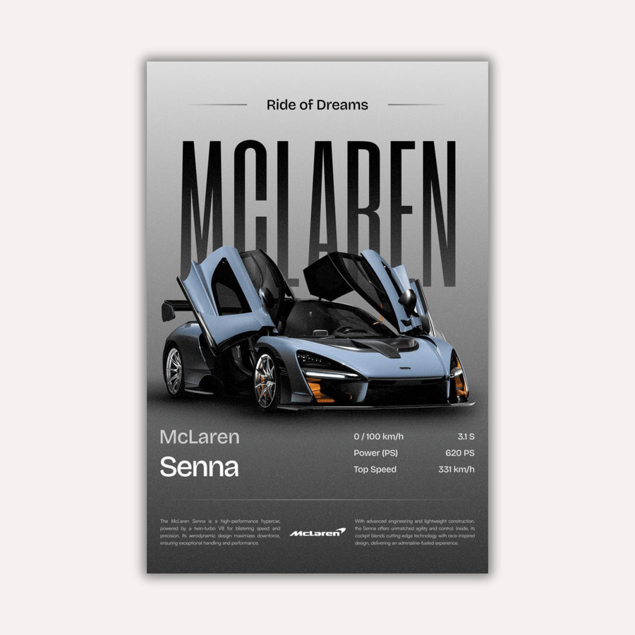 Cars Metal Poster - Track Monarch | Car Wall Art India