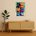 Cat Metal Poster - Catmosphere | Animal Wall Art India