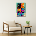 Cat Metal Poster - Catmosphere | Animal Wall Art India