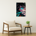 Demon Slayer Metal Poster - Blue Veil Slayer | Anime Wall Art India