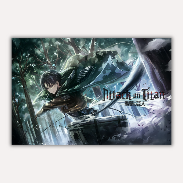 Attack on Titan Metal Poster - Heichō Wall Art | Anime Wall Art India