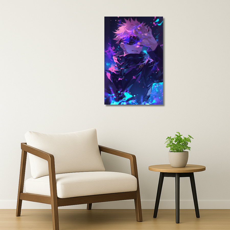 Jujutsu Kaisen Metal Poster - Blindside | Anime Wall Art India