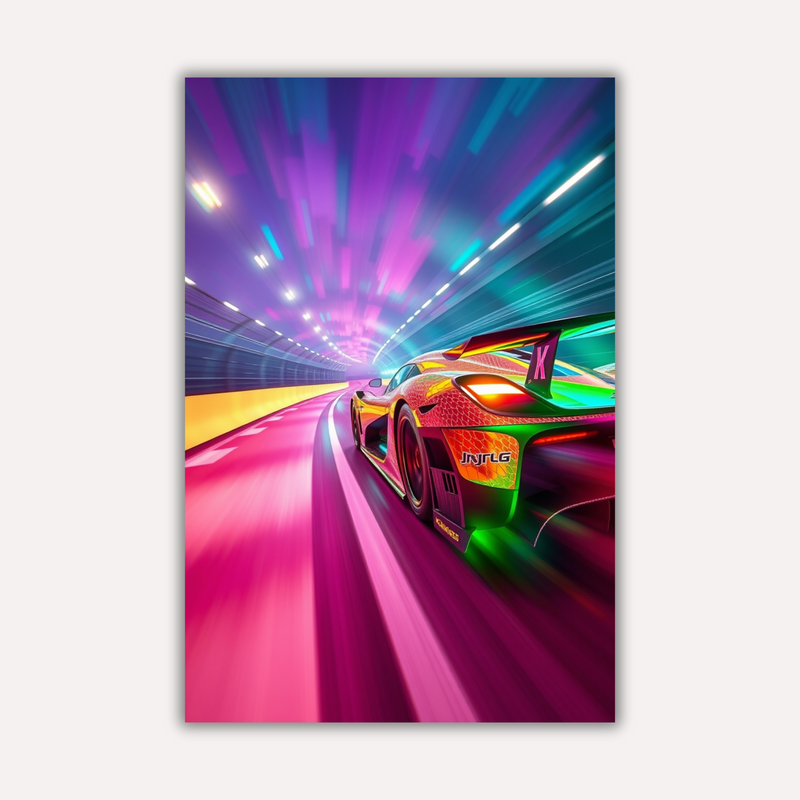 Cars Metal Poster - Hyperdrive | Car Wall Art India