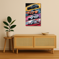 Cars Metal Poster - Redline Reverie | Car Wall Art India