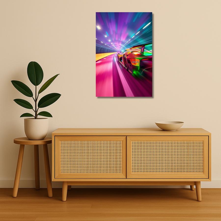 Cars Metal Poster - Hyperdrive | Car Wall Art India