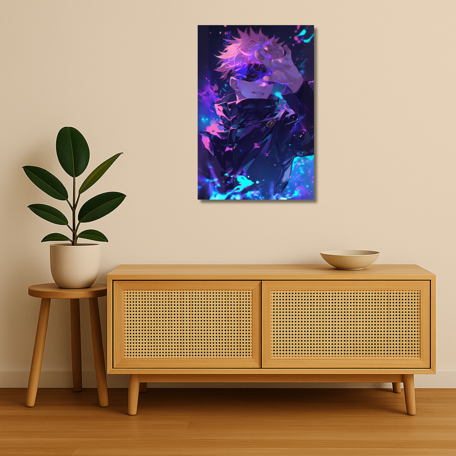 Jujutsu Kaisen Metal Poster - Blindside | Anime Wall Art India