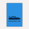 Cars Metal Poster - PorschePulse | Car Wall Art India