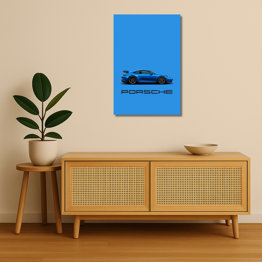 Cars Metal Poster - PorschePulse | Car Wall Art India