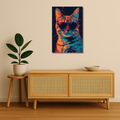 Cat Metal Poster - CoolCat | Animal Wall Art India