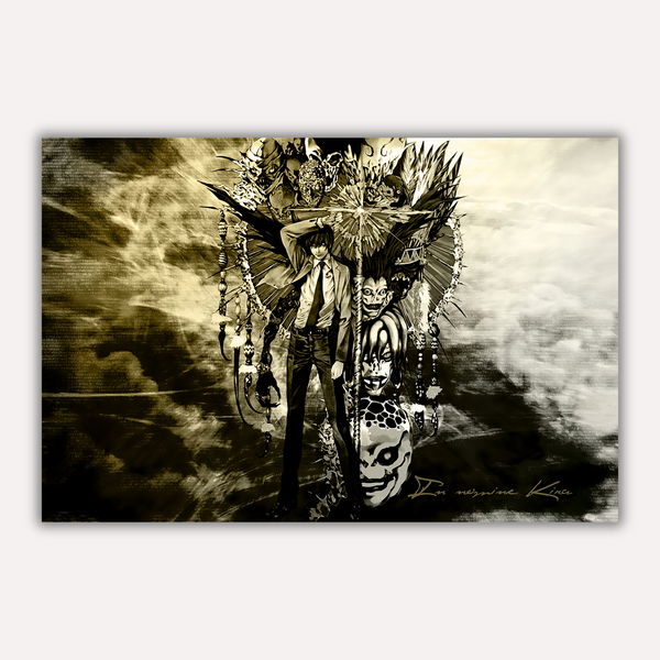 Death Note Metal Poster - Godcomplex | Anime Wall Art India