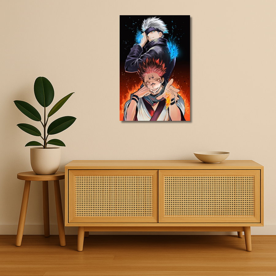 Jujutsu Kaisen Metal Poster - Cursed Divide | Anime Wall Art India